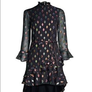 Saloni multicolored holiday dress